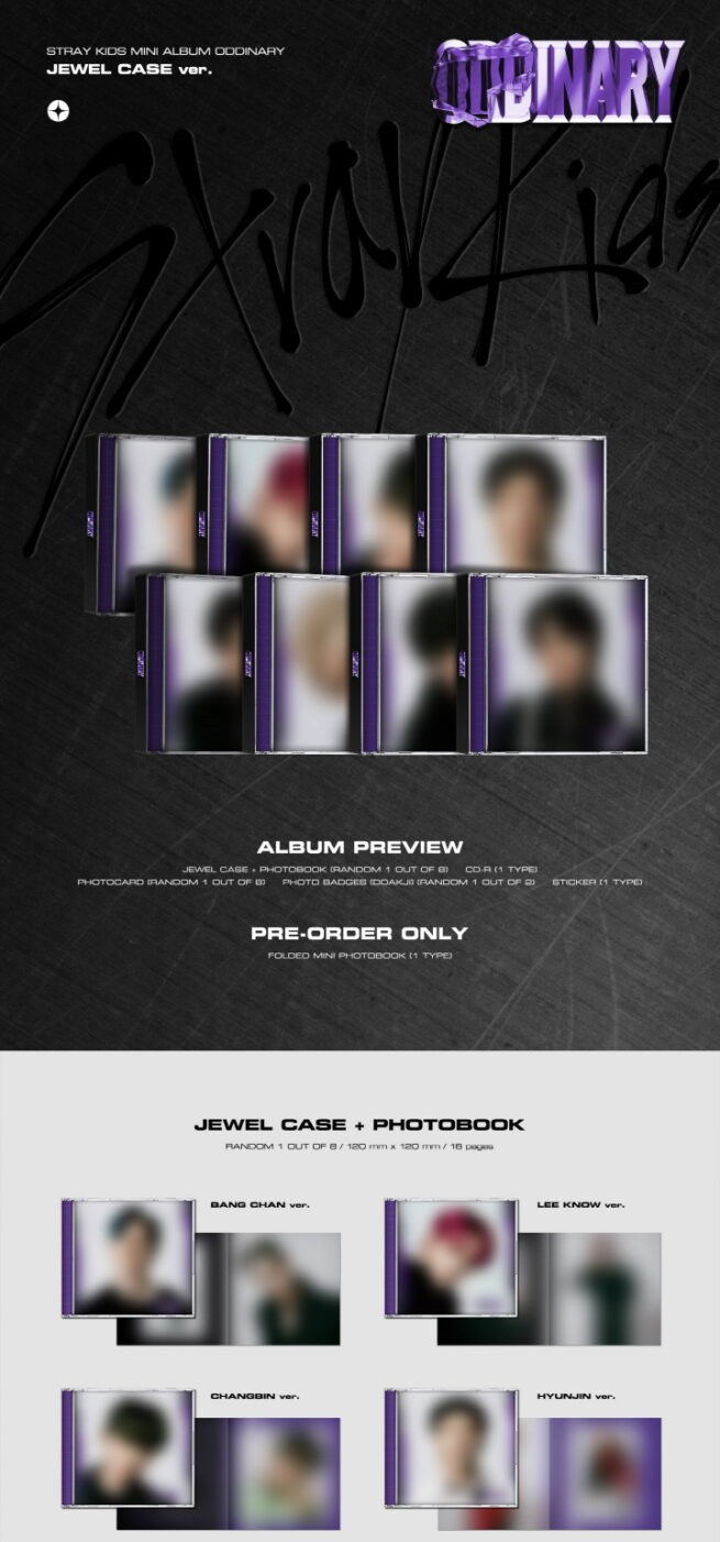 Stray Kids - straykids oddinary jewelcaseセット 〔ヒョンジン〕 Stray Kids - ODDINARY - Jewel Case Ver. – Kpop Exchange